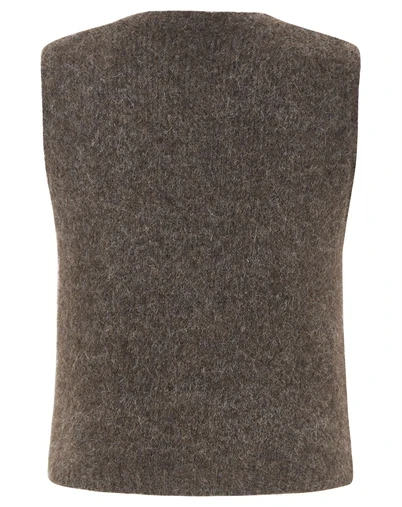 Soft Rebels - SRCamilla Vest Knit - Demitasse Melange